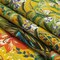 1 Yard Linen and Rayon Woven Yellow and Multicolor Floral Amazonia Print